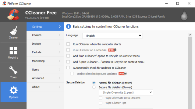 CCleaner for Windows 11, 10 Screenshot 3