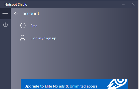 Hotspot Shield for Windows 11, 10 Screenshot 1