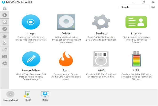 DAEMON Tools Lite Screenshot 1