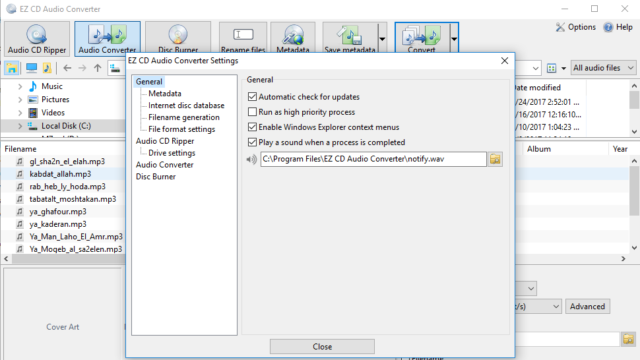 EZ CD Audio Converter for Windows 11, 10 Screenshot 2