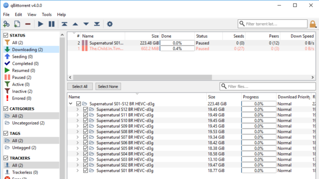 qBittorrent for Windows 11, 10 Screenshot 3