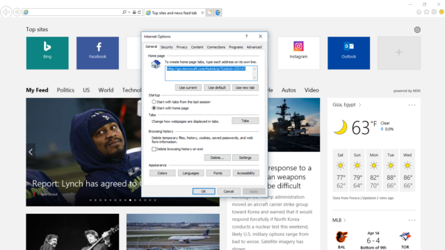 Internet Explorer 11 for Windows 10 Screenshot 2