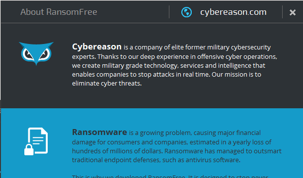 Cybereason RansomFree for Windows 11, 10 Screenshot 2