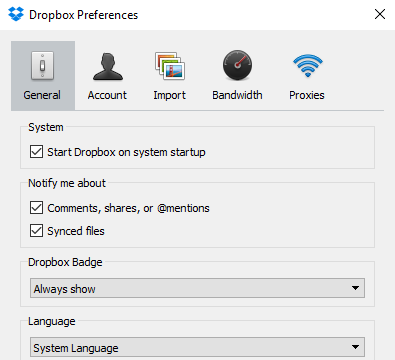 Dropbox for Windows 10 Screenshot 2