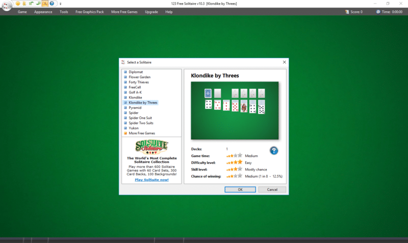 123 Free Solitaire Screenshot 1