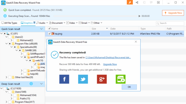 for windows download EaseUS Data Recovery Wizard 16.5.0