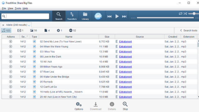 FrostWire for Windows 11, 10 Screenshot 2