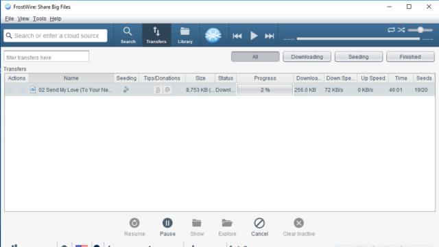 FrostWire for Windows 11, 10 Screenshot 3