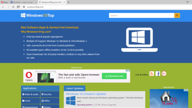 Opera Browser for Windows 10 Screenshot 2