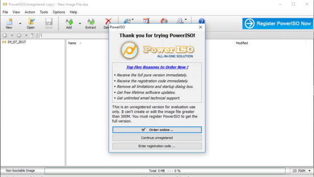 PowerISO for Windows 11, 10 Screenshot 2