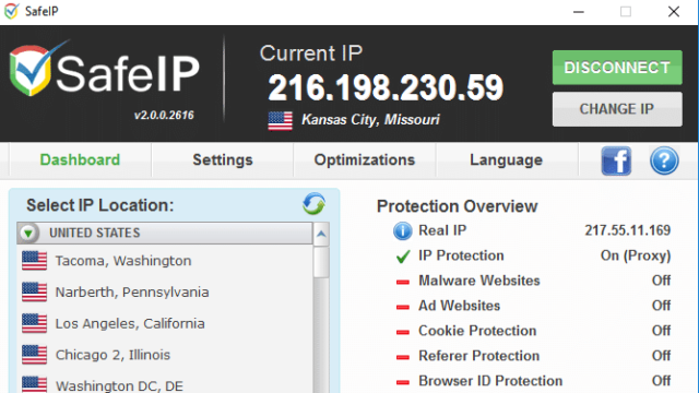 SafeIP for Windows 11, 10 Screenshot 1
