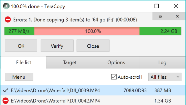 TeraCopy for Windows 11, 10 Screenshot 1