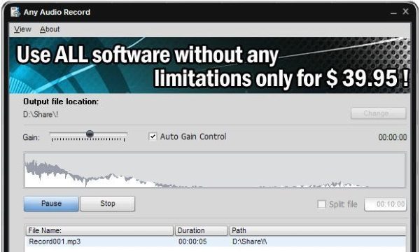 Any Audio Record for Windows 11, 10 Screenshot 2
