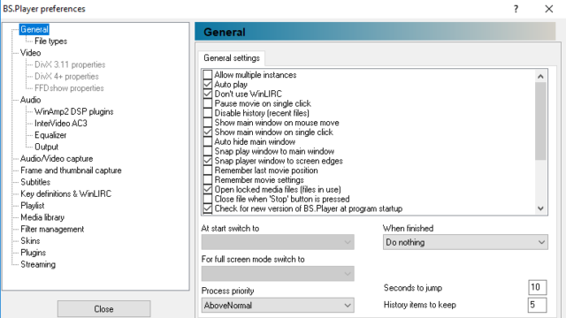 BS.Player for Windows 11, 10 Screenshot 3