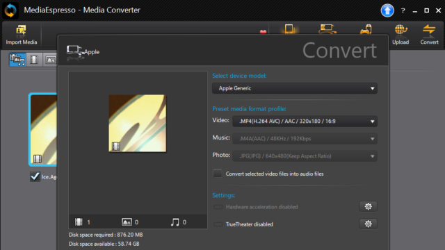 CyberLink MediaEspresso for Windows 11, 10 Screenshot 2