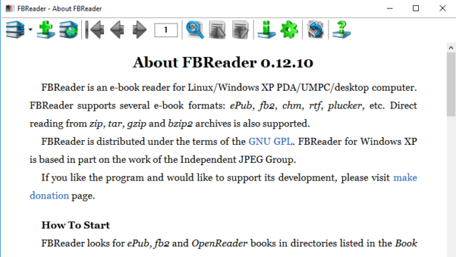 FBReader for Windows 11, 10 Screenshot 1