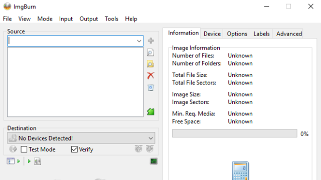 ImgBurn for Windows 10 Screenshot 3