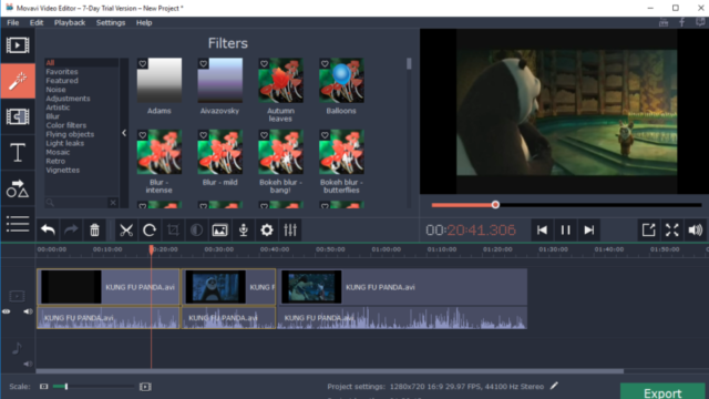Movavi Video Editor for Windows 11, 10 Screenshot 3