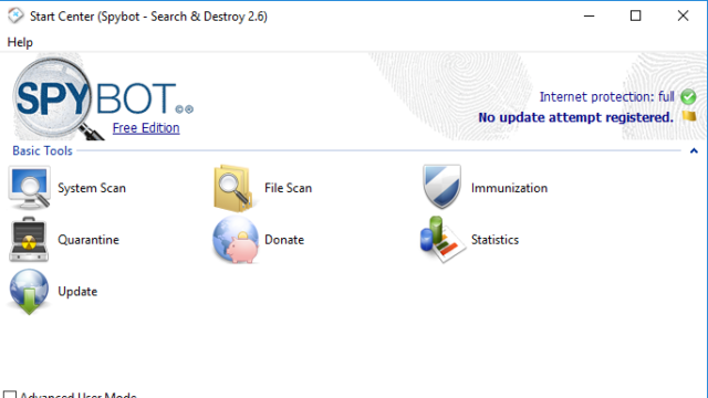 Spybot – Search & Destroy for Windows 11, 10 Screenshot 1