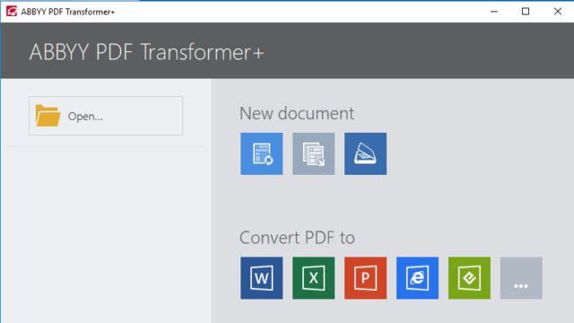 ABBYY PDF Transformer+ for Windows 11, 10 Screenshot 1