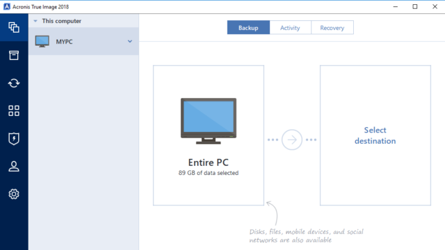 Acronis True Image for Windows 11, 10 Screenshot 1