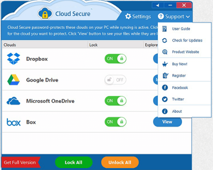 Cloud Secure for Windows 10 Screenshot 2