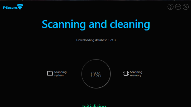 F-Secure Online Scanner for Windows 10 Screenshot 1