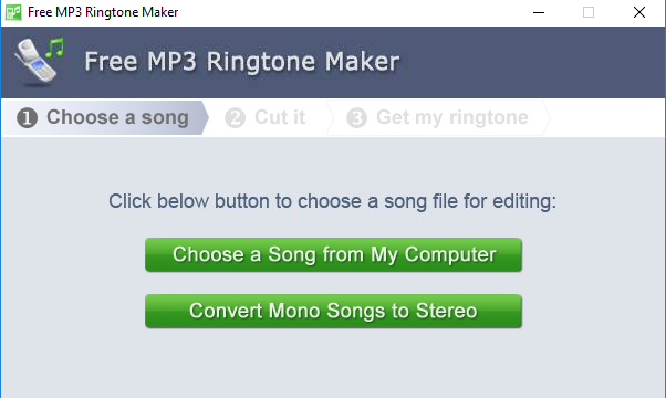 Free MP3 Ringtone Maker for Windows 10 Screenshot 1
