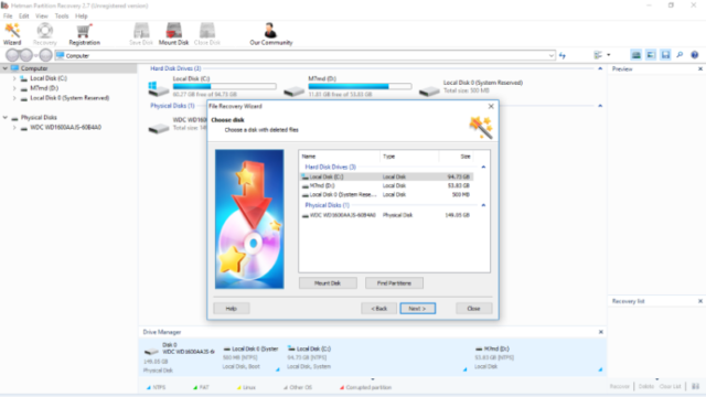 Hetman Partition Recovery for Windows 10 Screenshot 1