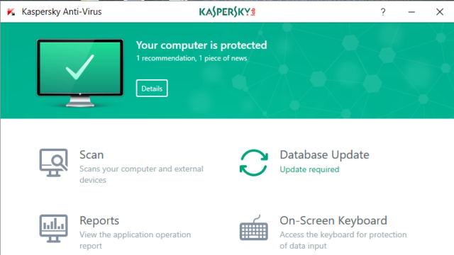 Kaspersky Anti-Virus for Windows 11, 10 Screenshot 1