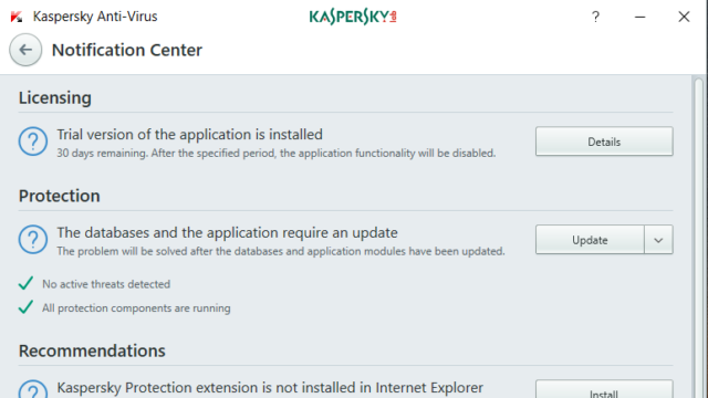 Kaspersky Anti-Virus for Windows 11, 10 Screenshot 2