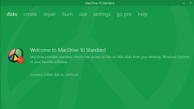 MacDrive for Windows 10 Screenshot 2