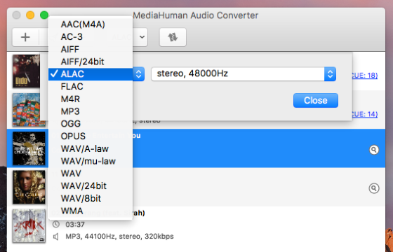 MediaHuman Audio Converter for Windows 11, 10 Screenshot 3