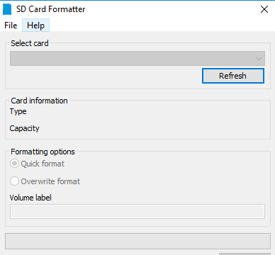 SD Card Formatter for Windows 11, 10 Screenshot 1
