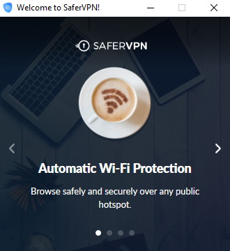 SaferVPN for Windows 10 Screenshot 1