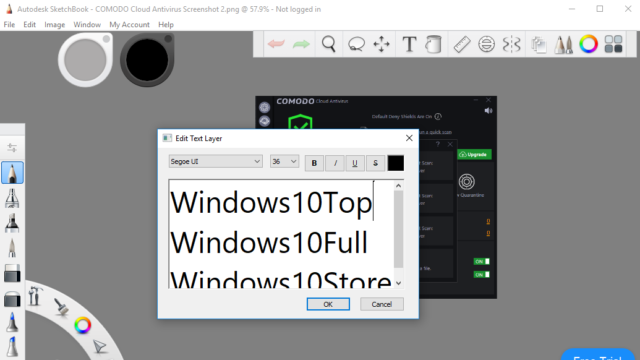 Autodesk SketchBook for Windows 10 Screenshot 2