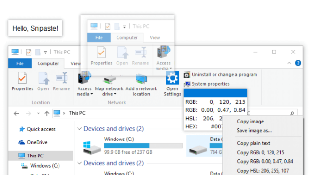 Snipaste for Windows 11, 10 Screenshot 2