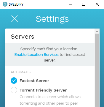 Speedify for Windows 10 Screenshot 3