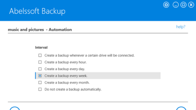 Abelssoft Backup for Windows 10 Screenshot 1