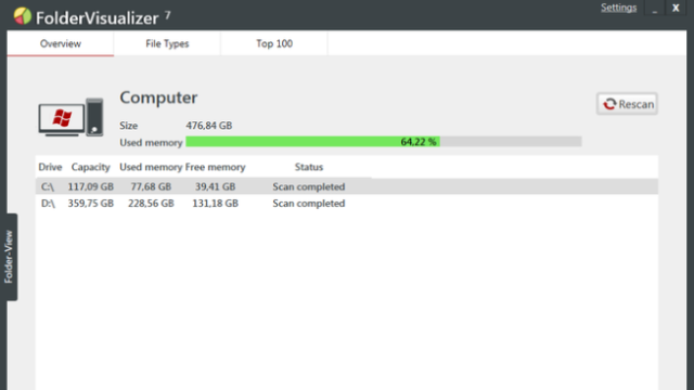FolderVisualizer for Windows 11, 10 Screenshot 2
