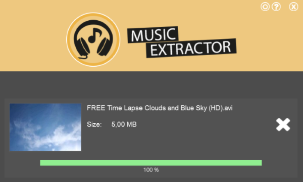 MusicExtractor for Windows 10 Screenshot 1