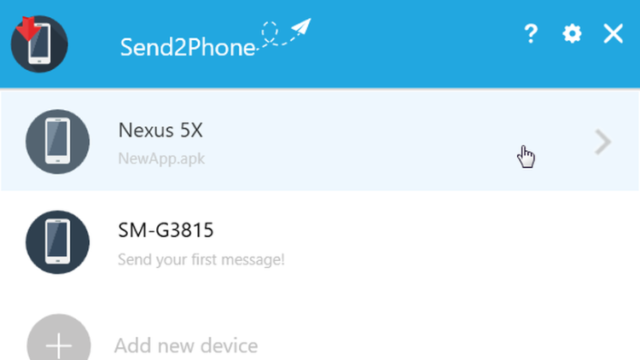 Send2Phone for Windows 10 Screenshot 1