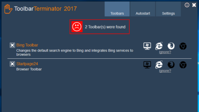 ToolbarTerminator for Windows 11, 10 Screenshot 2