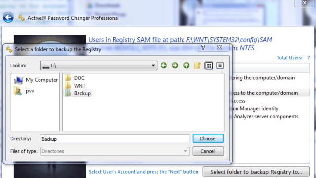 Active@ Password Changer for Windows 11, 10 Screenshot 2