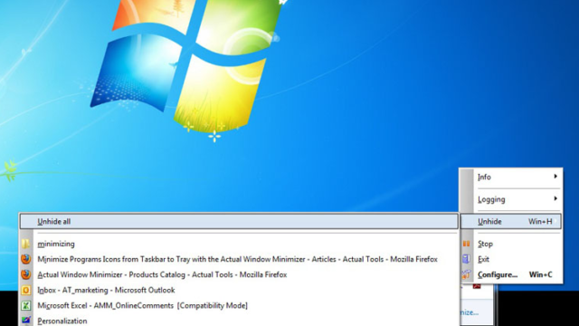 Actual Window Minimizer for Windows 10 Screenshot 2