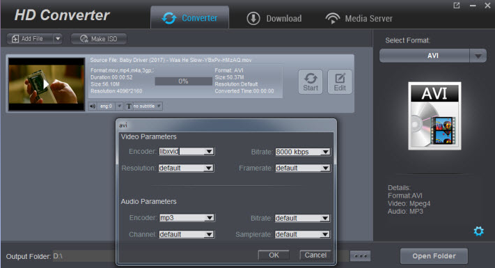 Dimo HD Video Converter Screenshot 1