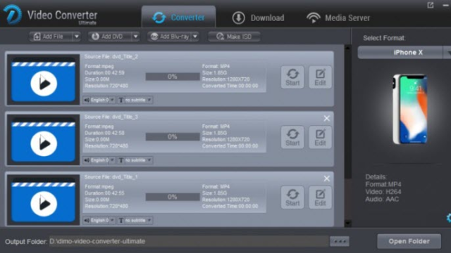 Dimo Video Converter Ultimate for Windows 11, 10 Screenshot 1