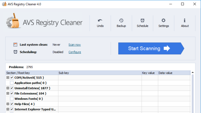 AVS Registry Cleaner for Windows 11, 10 Screenshot 2