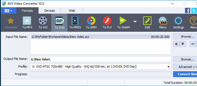 AVS Video Converter for Windows 10 Screenshot 1