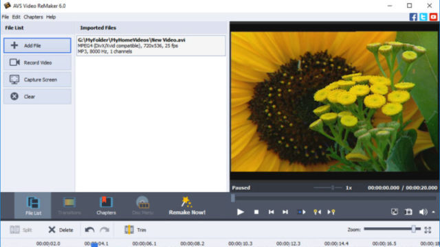 AVS Video ReMaker for Windows 10 Screenshot 1